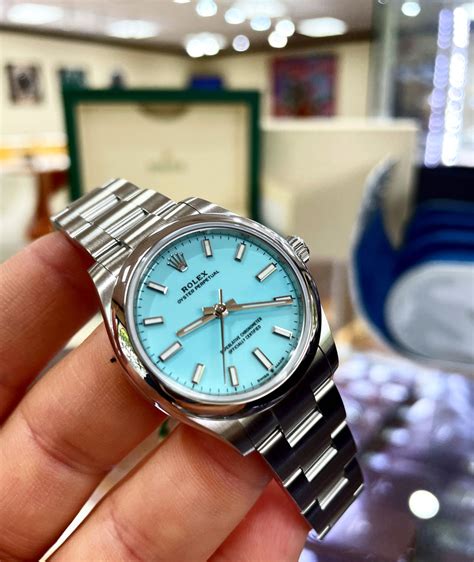 rolex oyster perpetual turquoise 31|Rolex Oyster Perpetual 36mm turquoise.